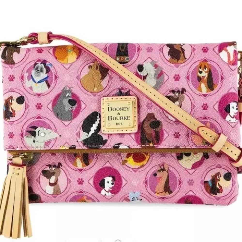 Rare Dooney & Bourke Disney Dogs Crossbody Bag - Pink